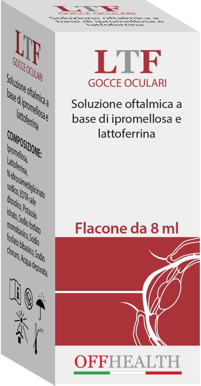 offhealth ltf gocce oculari lubrificanti 8 ml