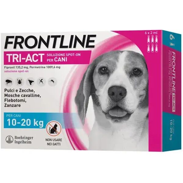 frontline tri-act soluzione spot-on cani 10-20 kg 6 pipette monodose