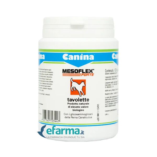 mesoflex canina pharma forte integratore articolare 120 compresse