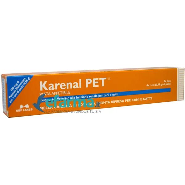 nbf lanes karenal pet pasta appetibile integratore di potassio cani e gatti 30 g