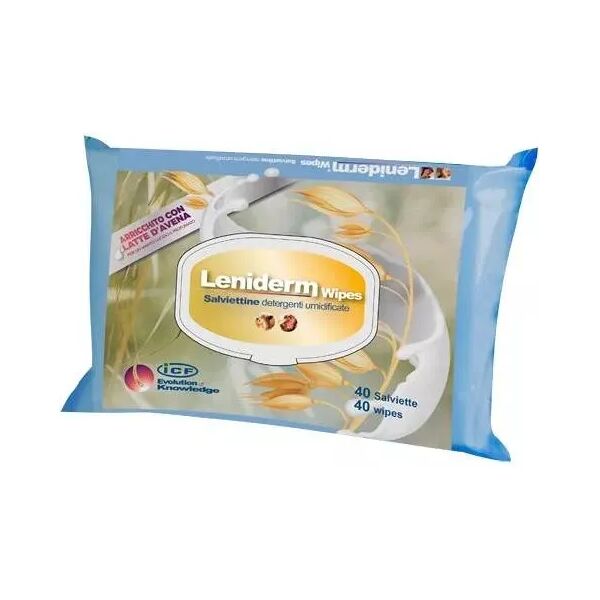 leniderm wipes salviettine umidificate per cani e gatti 40 salviettine