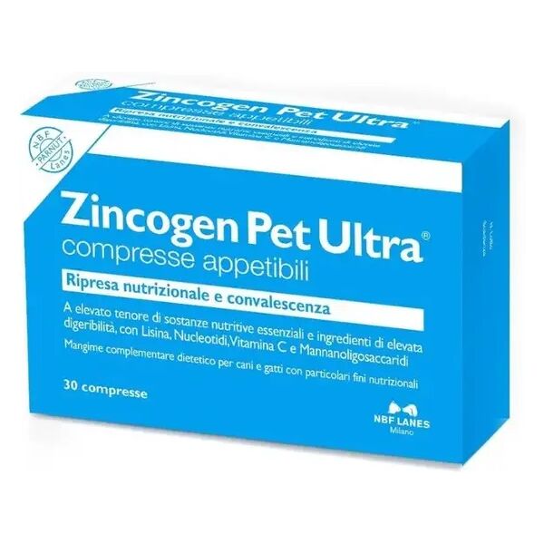 zincogen pet ultra mangime complementare per sistema immunitario cani e gatti 30 compresse