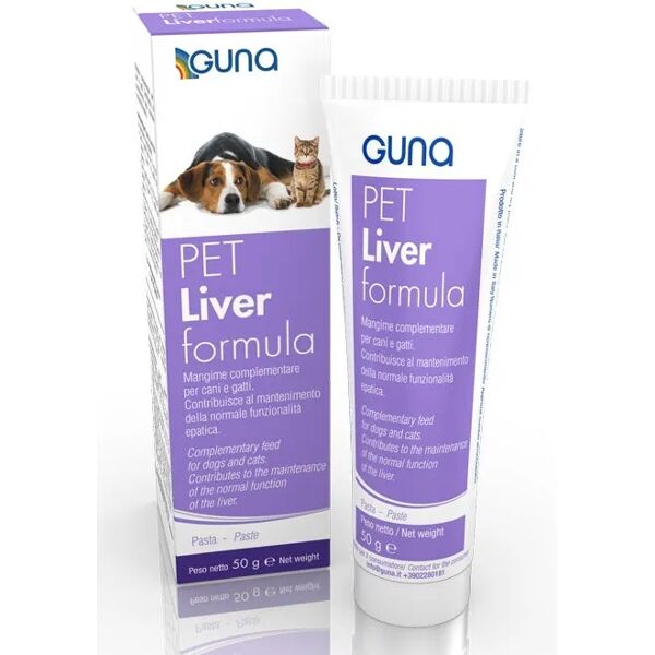 guna pet liverformula mangime complementare benessere cani gatti 50 g