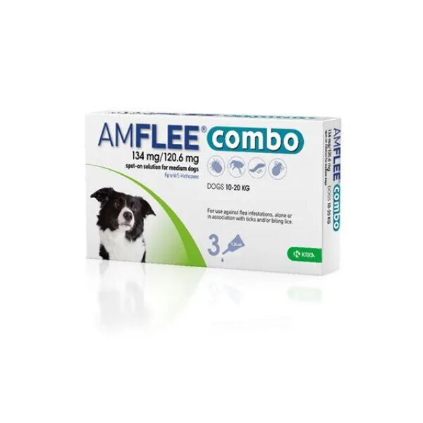 krka farmaceutici amflee combo cani 10-20 kg 134mg+120,6mg 3 pipette