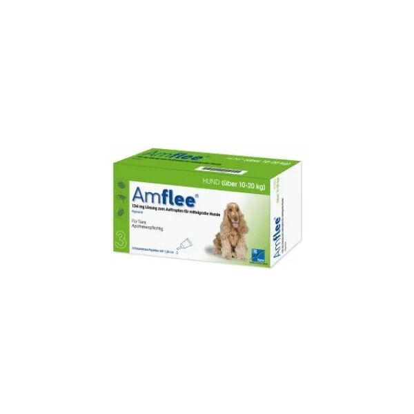 krka farmaceutici amflee spot-on antiparassitario cani taglia media 3 pipette