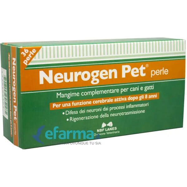 nbf lanes neurogen pet integratore sistema nervoso cani e gatti 36 perle