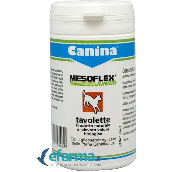 mesoflex canina pharma junior integratore articolare cani 60 compresse