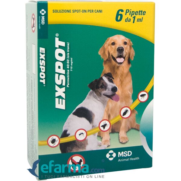 exspot soluzione spot-on cani 2,5-40 kg 6 pipette