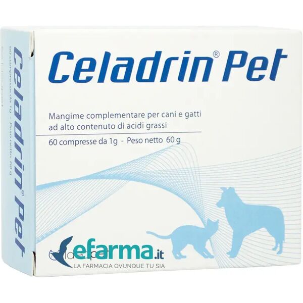 celadrin ellegi pet integratore articolare cani e gatti 60 compresse