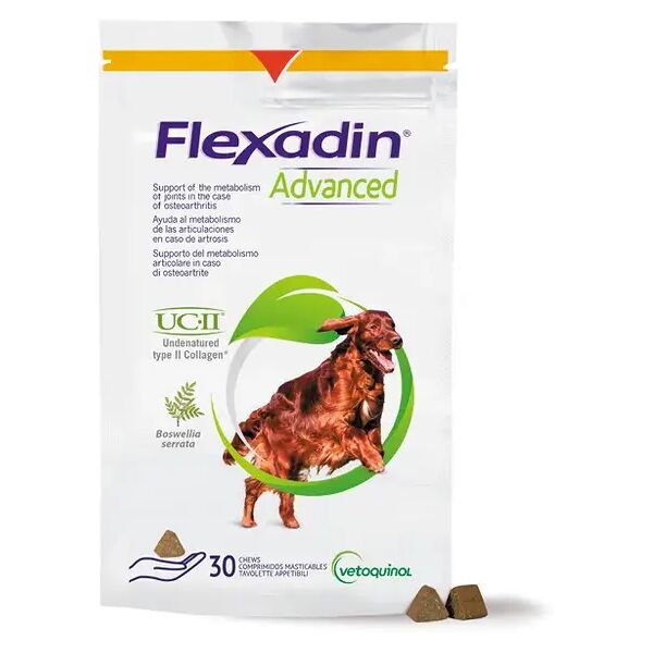 flexadin advanced integratore articolare cani 30 tavolette masticabili