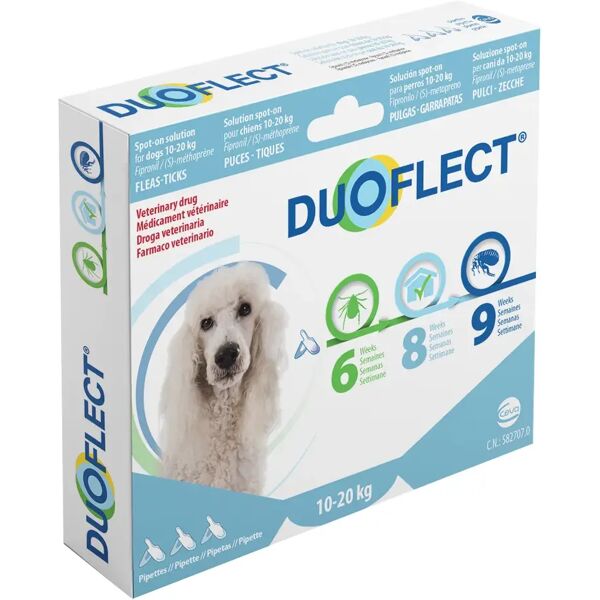 ceva duoflect spot-on antiparassitario cani 10-20 kg 3 pipette monodose