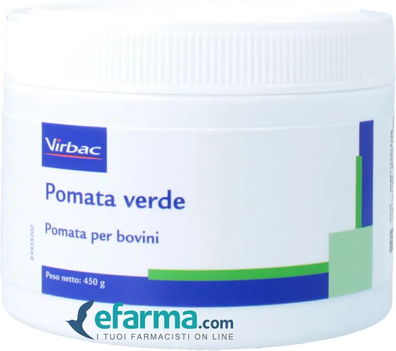 virbac pomata verde decongestionante per tutti le specie di animali 450 g