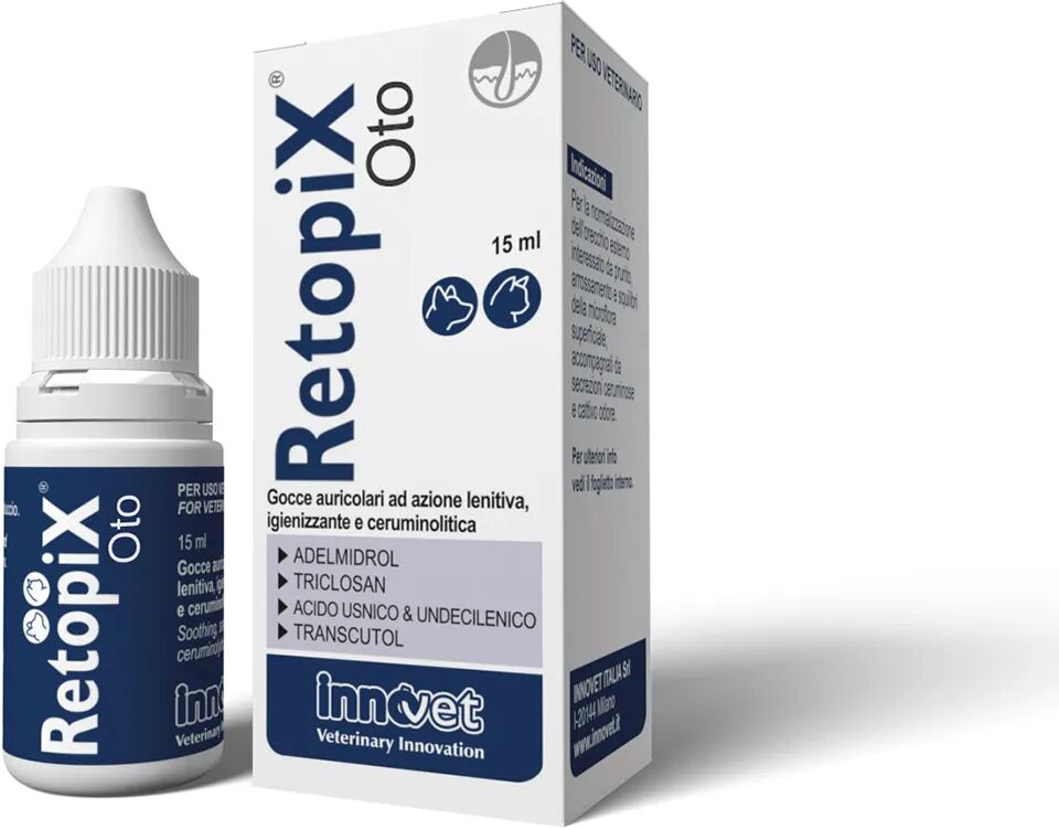 innovet retopix oto gocce auricolari igienizzanti cani e gatti 15 ml