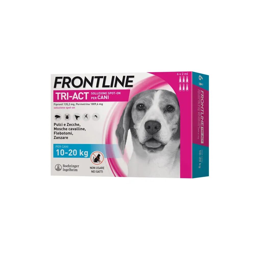 frontline tri-act soluzione spot-on cani 10-20 kg 6 pipette monodose