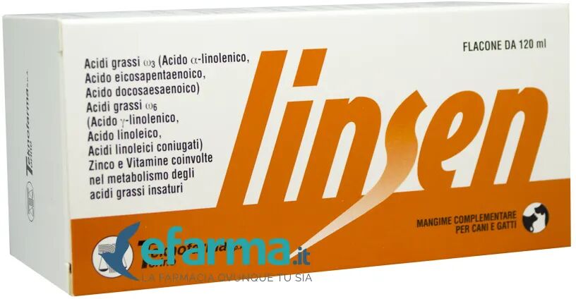 teknofarma linsen integratore di acidi grassi cani e gatti 120 ml