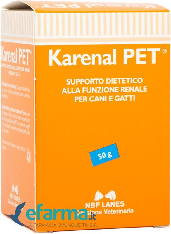 nbf lanes karenal pet polvere integratore potassio cani e gatti 50 g