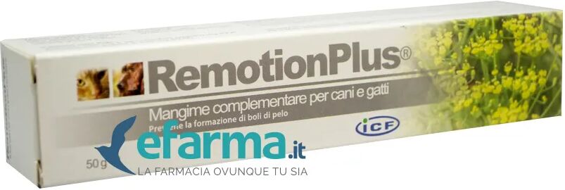 icf remotion plus integratore contro boli di pelo cani e gatti 50 g