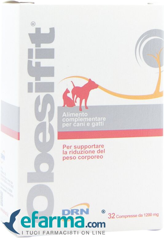 drn obesifit integratore perdita peso cani e gatti 32 compresse