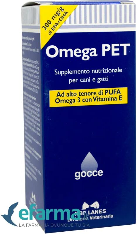 nbf lanes omega pet gocce integratore di omega 3 cani e gatti 100 ml