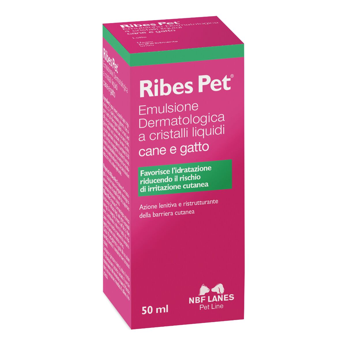 nbf lanes ribes pet emulsione dermatologica contro prurito e allergie cani e gatti 50 ml