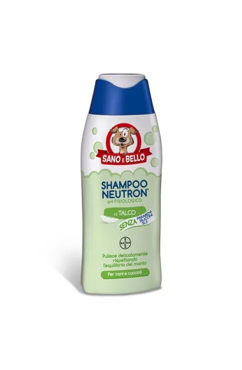 sano e bello shampoo neutron al talco detergente neutro cani 250 ml