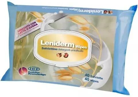 leniderm wipes salviettine umidificate per cani e gatti 40 salviettine