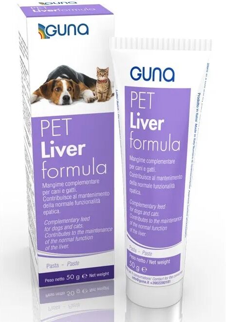 guna pet liverformula mangime complementare benessere cani gatti 50 g