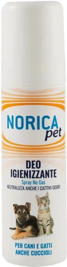 norica pet deo igienizzante per cani e gatti spray 100 ml