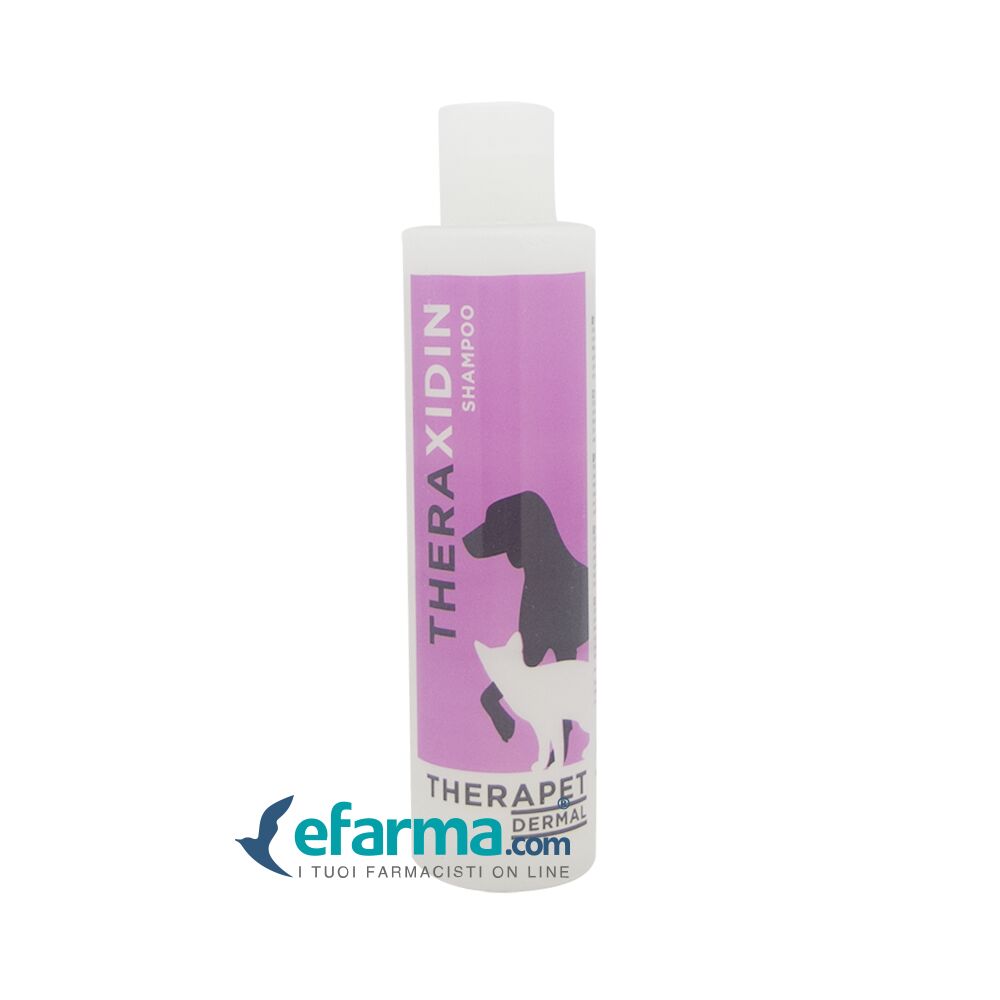 theraxidin shampoo veterinario per cani e gatti infenzioni cutanee 200 ml