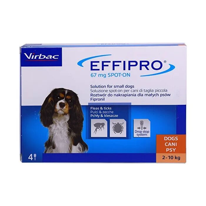 effipro spot-on antiparassitario cani taglia piccola 2-10 kg 67 mg 4 pipette