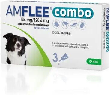 krka farmaceutici amflee combo cani 10-20 kg 134mg+120,6mg 3 pipette