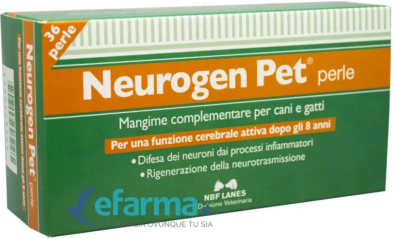 nbf lanes neurogen pet integratore sistema nervoso cani e gatti 36 perle