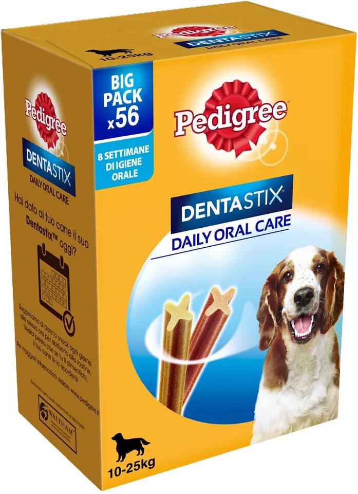 pedigree dentastix daily oral care stick igiene orale medium 56 pezzi