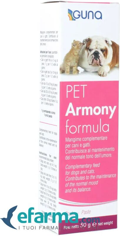 guna pet armonyformula pasta cani e gatti 50 g