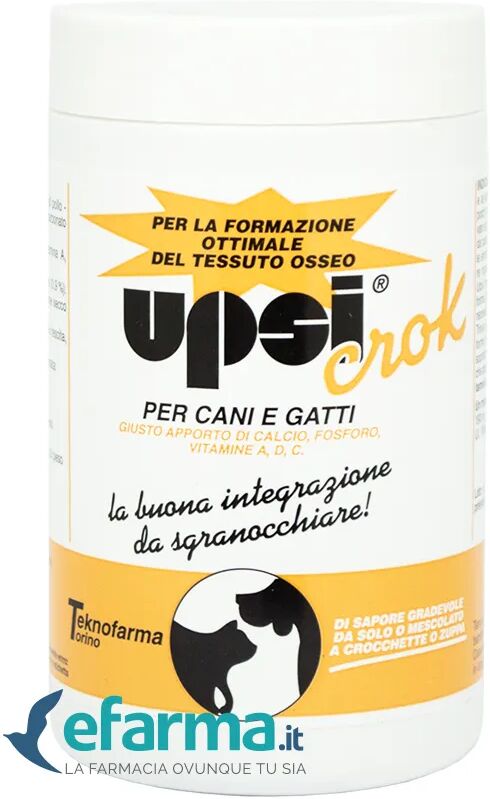 teknofarma upsi crok integratore minerale ossa cani e gatti 150 g