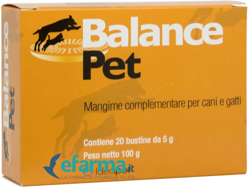 ellegi balance pet mangime complementare cani e gatti 20 bustine