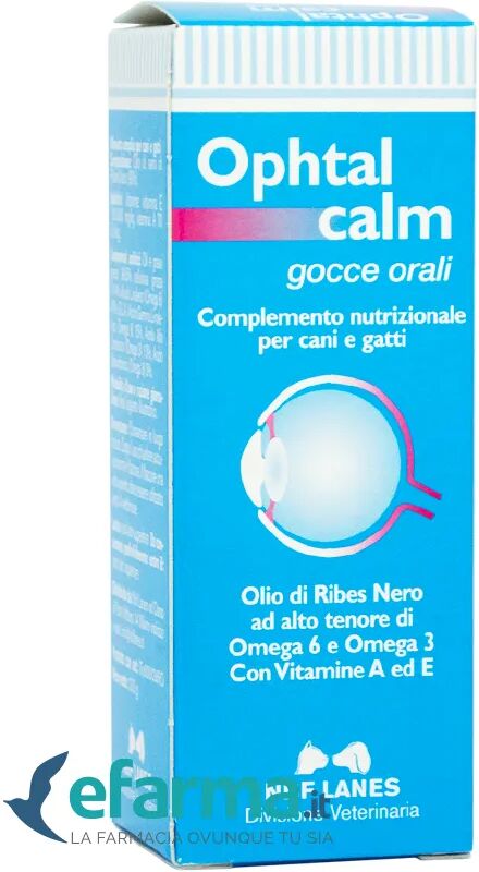 nbf lanes ophtal calm gocce orali lenitive occhi infiammati cani e gatti 25 ml