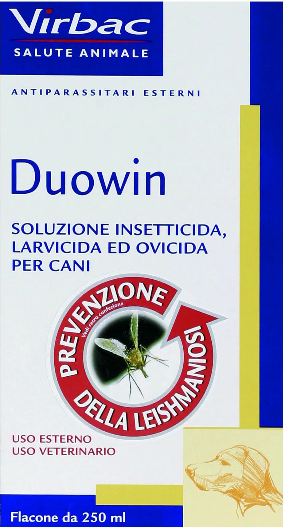 virbac duowin soluzione insetticida larvicida e ovicida cani spray 250 ml