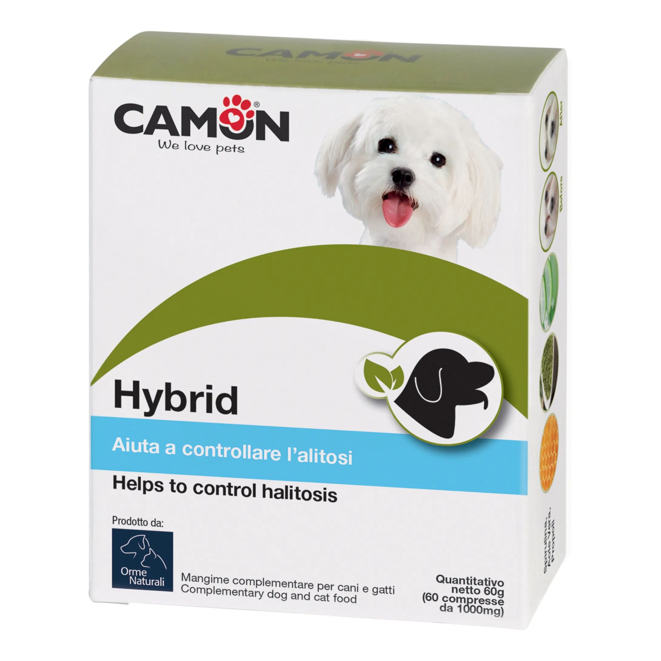 hybrid compresse integratore contro i cattivi odori cani 60 compresse