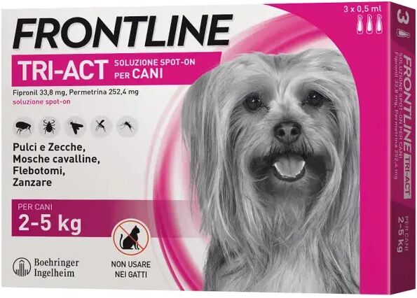 Frontline Tri-Act Soluzione Spot-On Cani 2-5- kg 3 Pipette Monodose