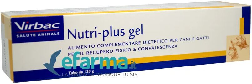 VIRBAC Nutri-Plus GEL Premiscela Integratore Convalescenza Cani e Gatti 120 g