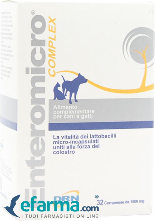 DRN Enteromicro Complex Integratore Intestino Cani E Gatti 32 Compresse