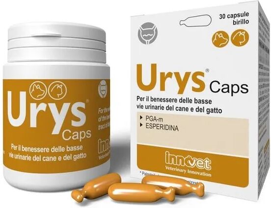 Innovet Urys Caps Integratore Vie Urinarie Cane e Gatto 30 Capsule Birillo