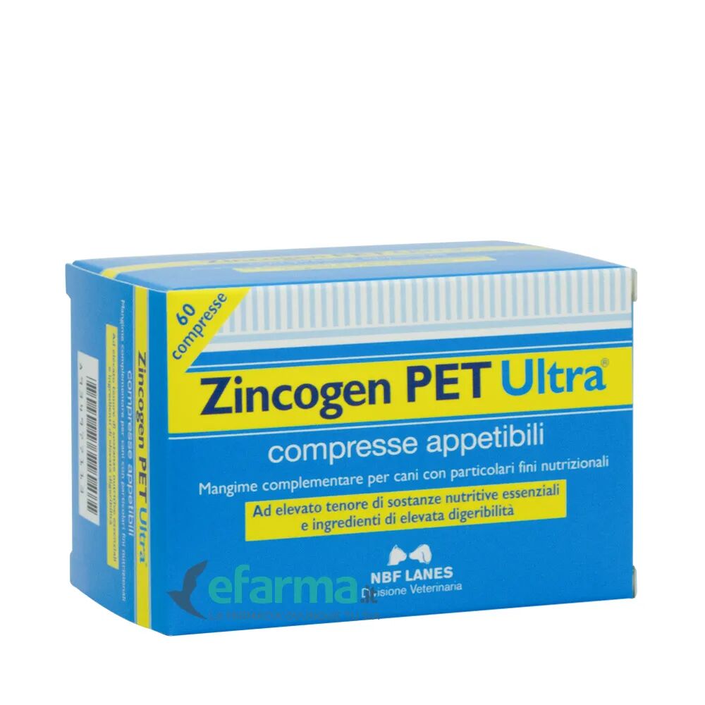 Nbf Lanes Zincogen Pet Ultra Integratore Difese Immunitarie Cani e Gatti 60 Compresse