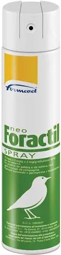 Neo Foractil Spray Ectoparassiticida Uccelli 300 ml