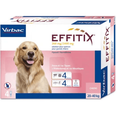 Virbac Effitix Cani Grandi 20-40kg - Pipette Virbac Effitix Cani Grandi 20-40kg - Pipette