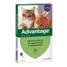 ADVANTAGE 80mg Soluzione Spot-On Gatti e Conigli Grandi 4 Pipette