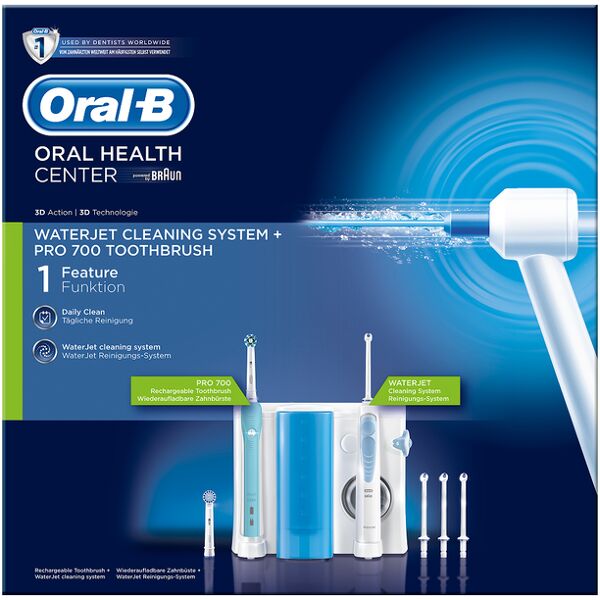 oral-b water oc16 spazzolino elettrico pc 1000 + idropulsore md 16