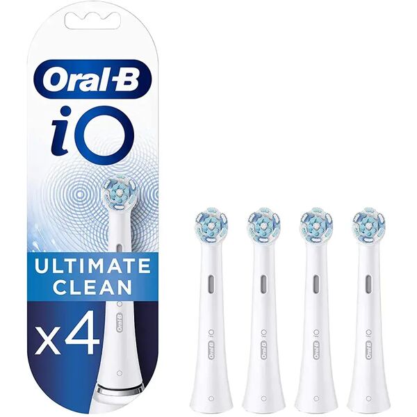 oral-b testine di ricambio io ultimate clean bianche 4 pezzi