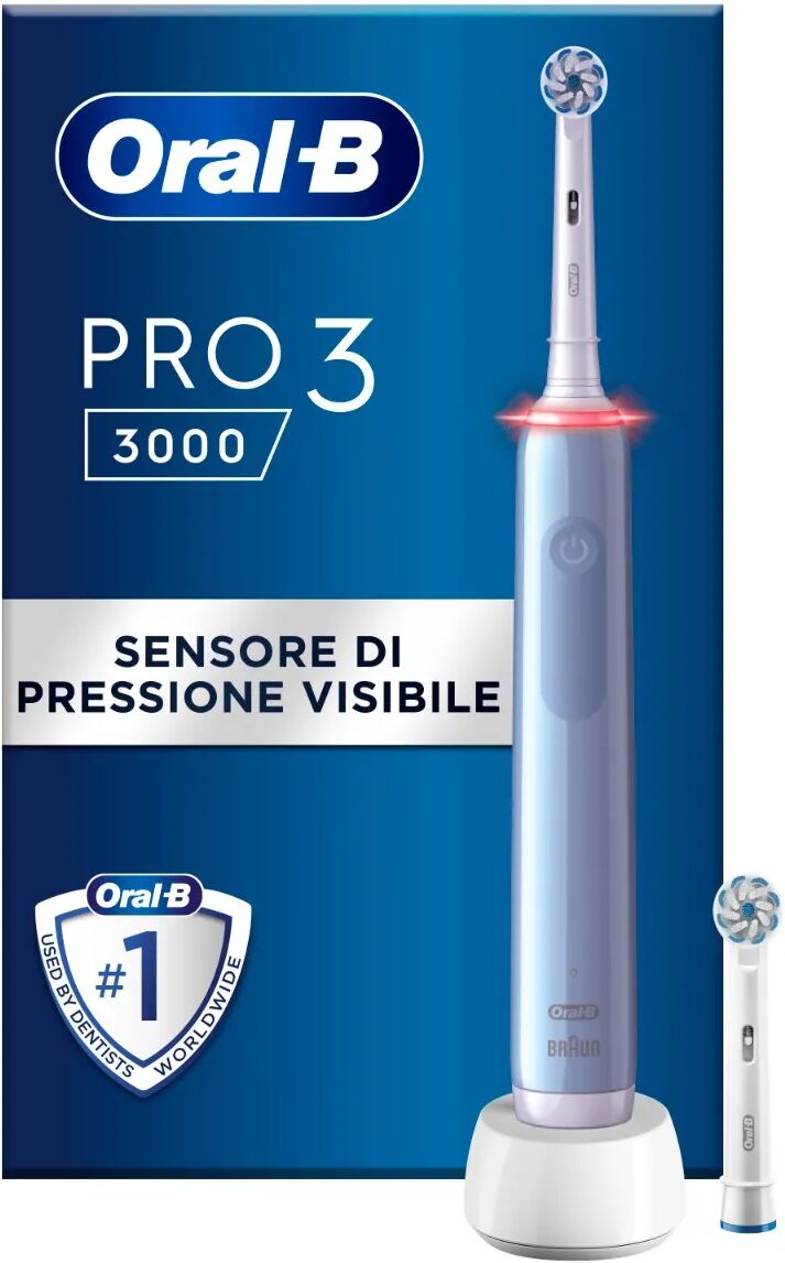 oral-b spazzolino elettrico ricaricabile blu pro3 3000